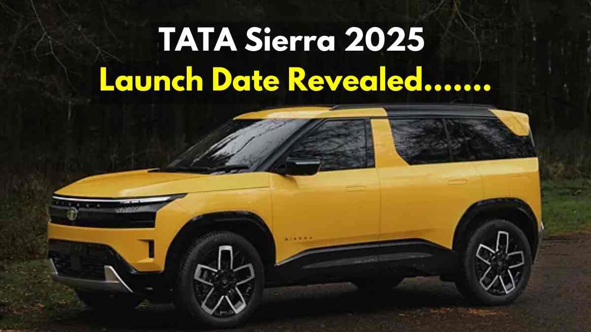 Tata Sierra Launch Date 2025: Iconic SUV Returns After 20 Years, Launch Date Confirmed